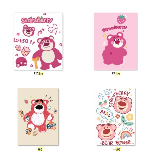 Mẫu in hình gấu